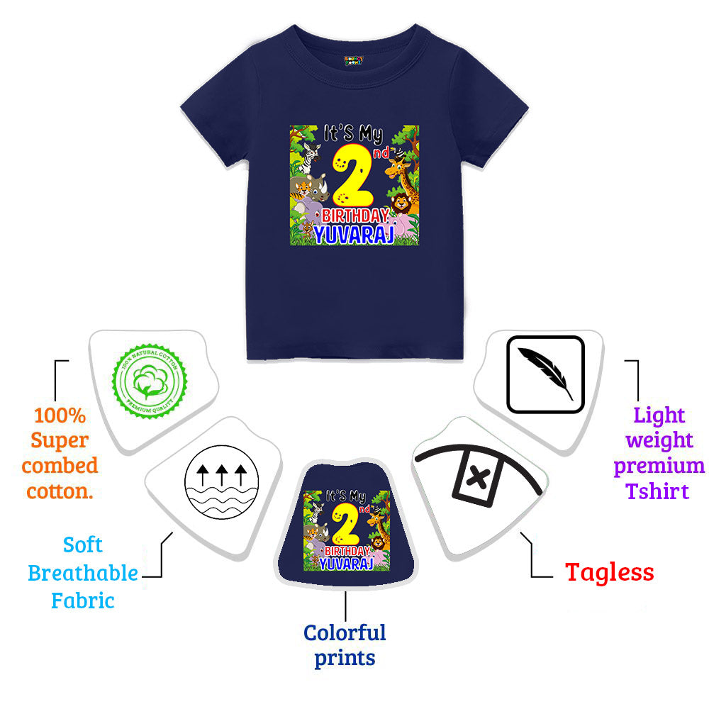 Jungle Theme Customised Tshirts for Kids