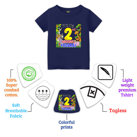 Jungle Theme Customised Tshirts for Kids