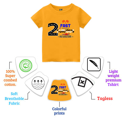 Car Themed Birthday Customised Tshirts for Kids