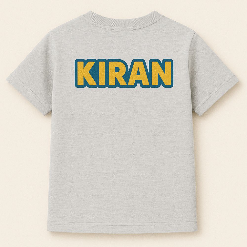 Kids Jersey Back Name Print