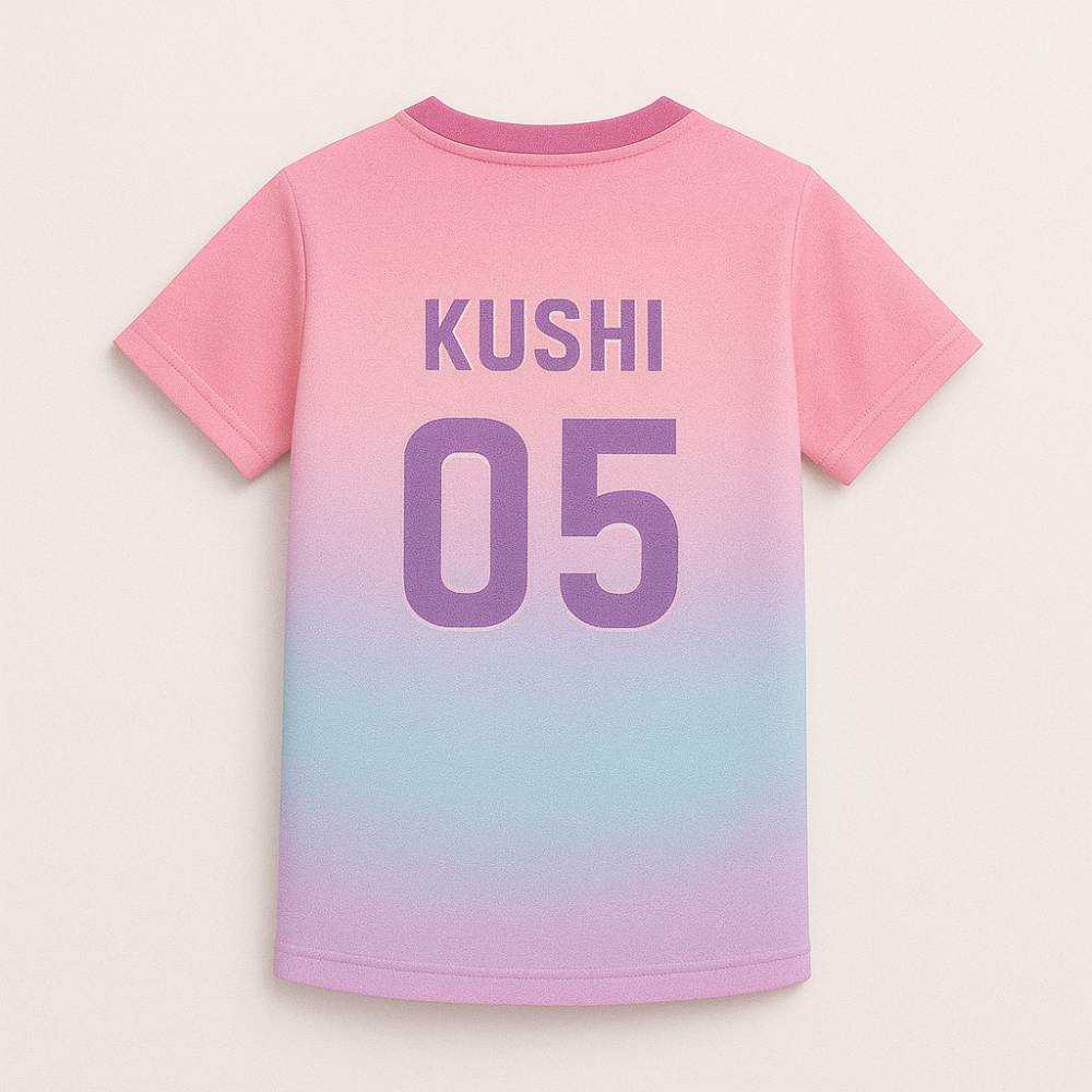 Kids Jersey Back Print  Mermaid Print