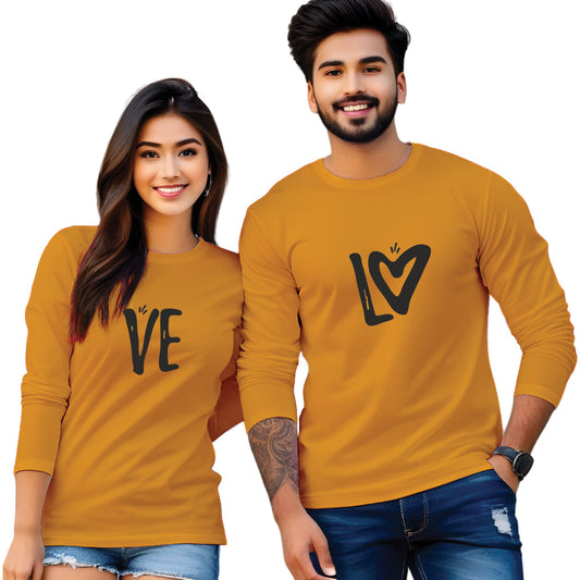 Couple t shirt print design