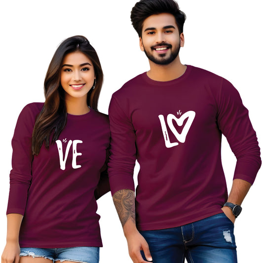 Couple t shirt print design