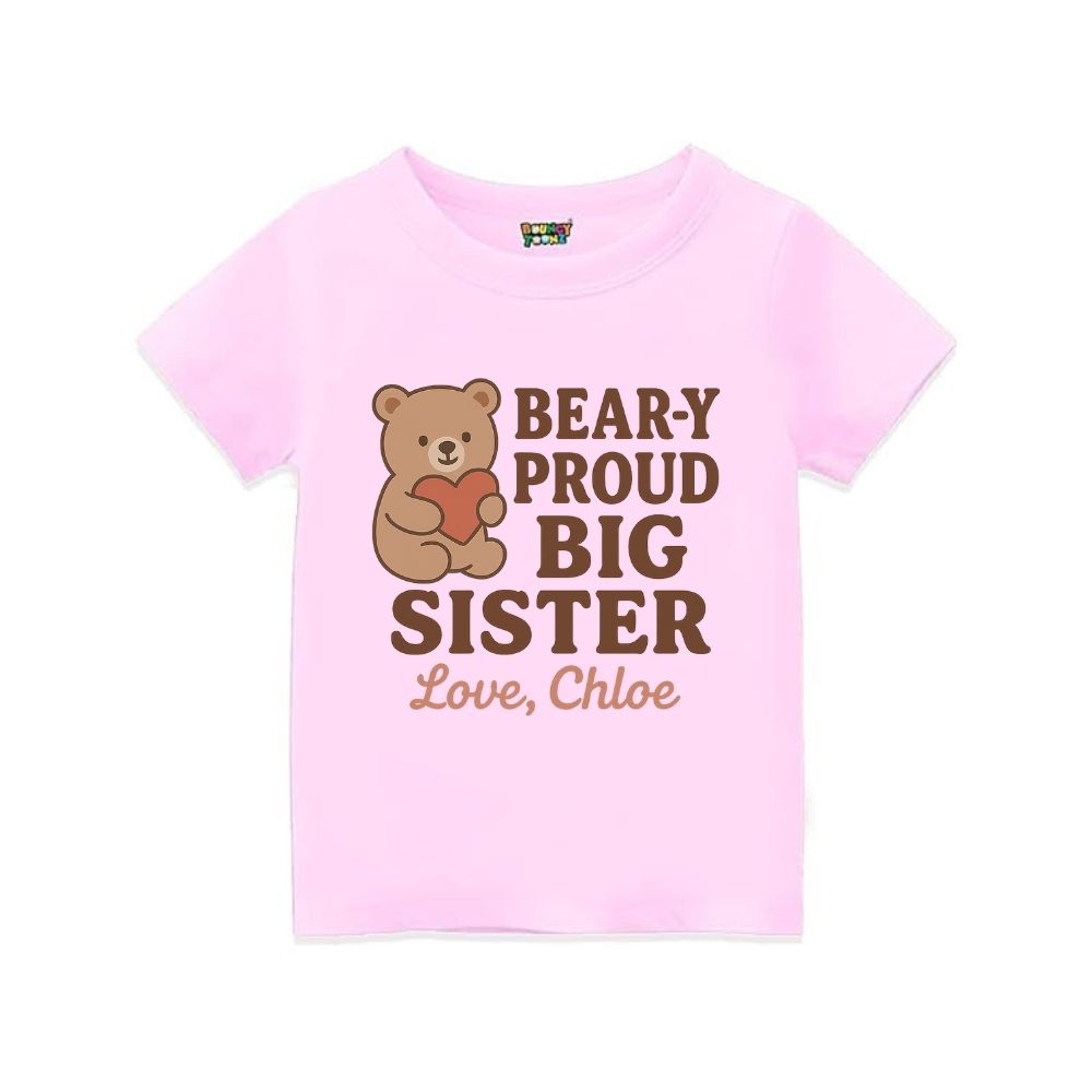 Ltpink t-shirt with a bear graphic and text
