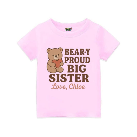 Ltpink t-shirt with a bear graphic and text