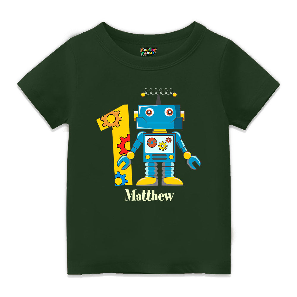 Robot Theme Customised Kids Tshirts