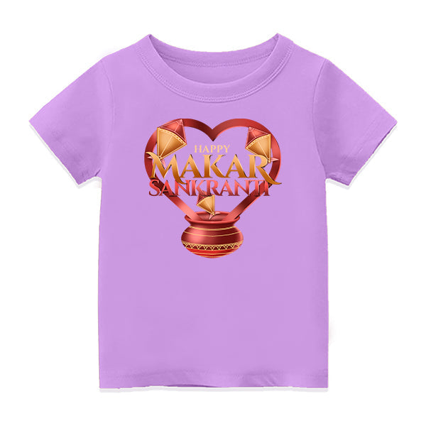 Pongal Special Customised T-Shirt | Add Your Name - LAVENDER - 6-12M  (20in Chest)