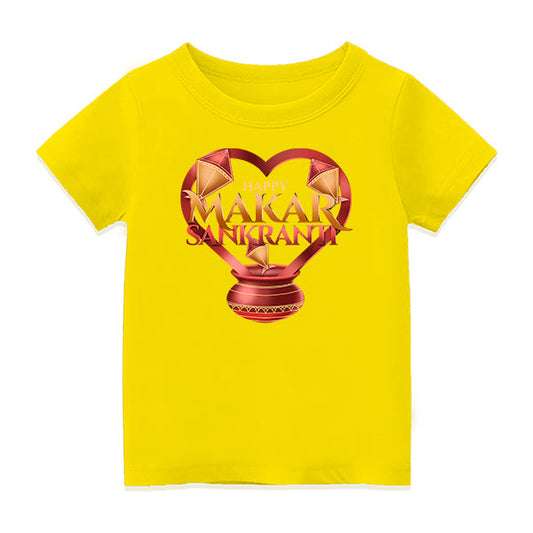 Pongal Special Customised T-Shirt | Add Your Name - YELLOW - 6-12M  (20in Chest)