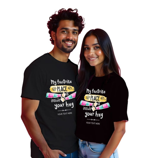 Inside your hug cute couple T-shirts
