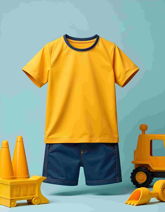 Mustard_and_Navy_Jersey_with_Shorts_for_Kids