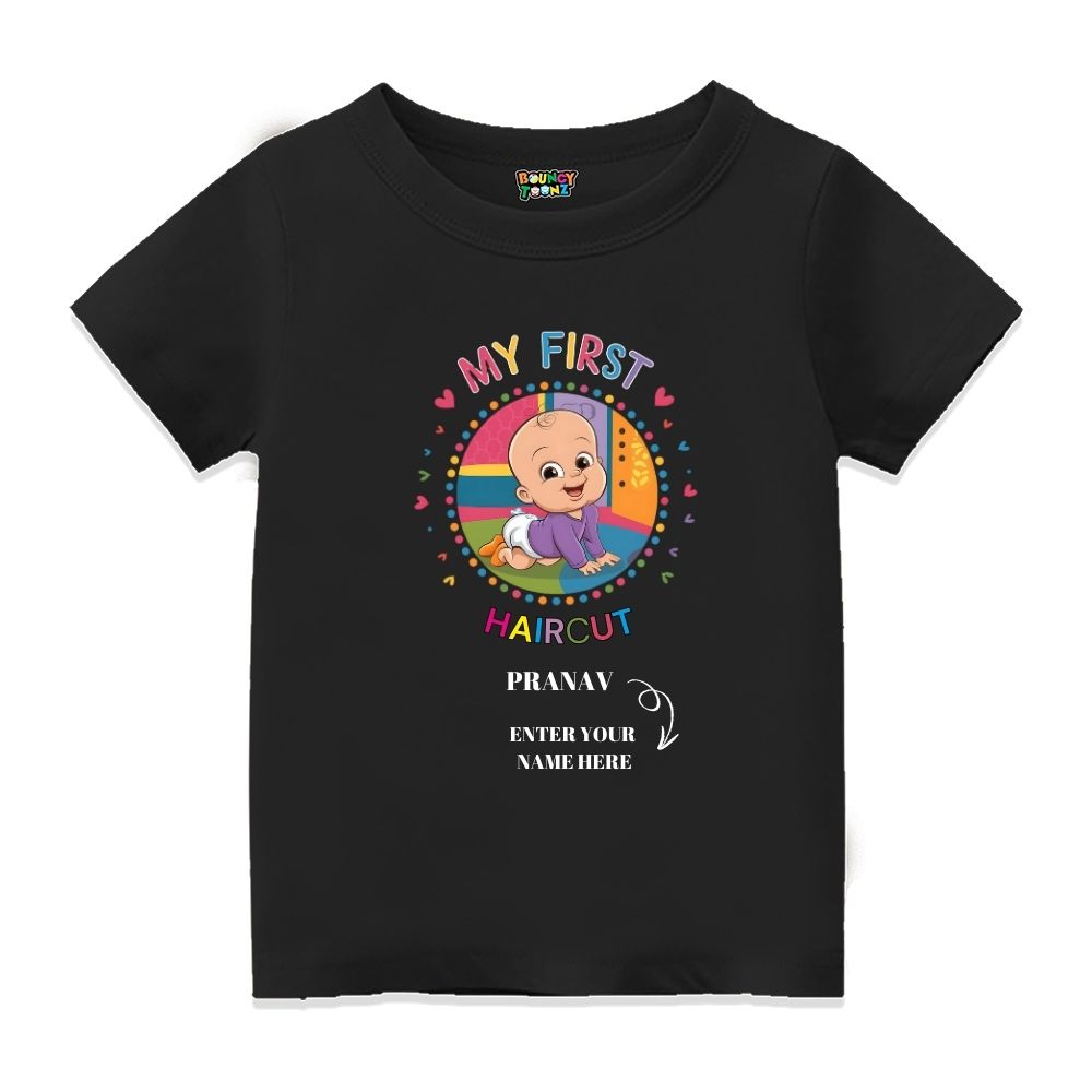 My First Haircut Kids Customised TShirts