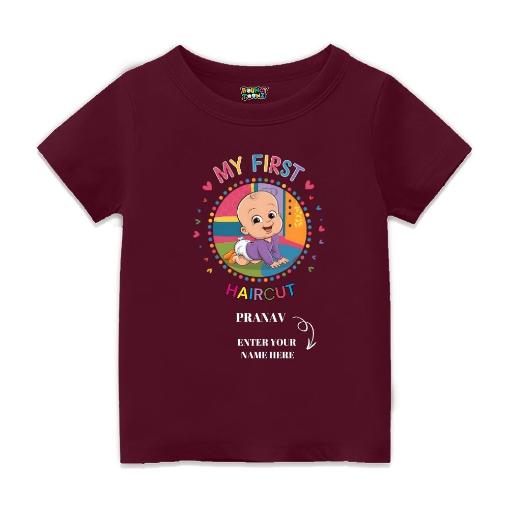 My First Haircut Kids Customised TShirts