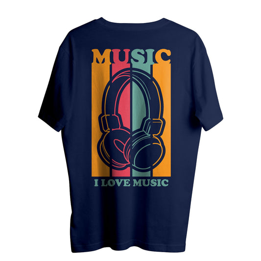   I Love Music Oversize T Shirt
