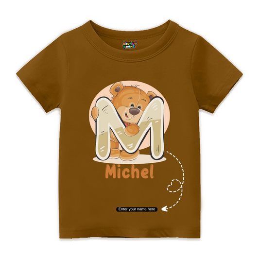 Teddy Bear Customisable Initials Tshirts