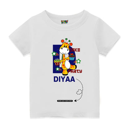 Birthday Girafee Initials Tshirts