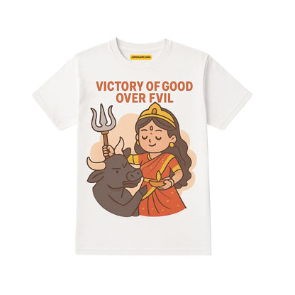  Navratri Special Unique Kids Tshirts Printed Victory of Good Over Evil
