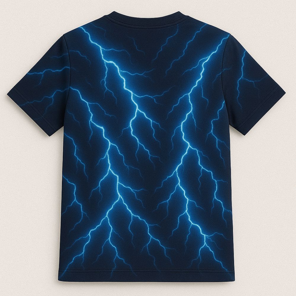 Navyblue Kids Jersey with Spear Print Back