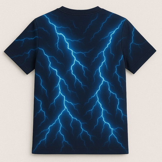 Navyblue Kids Jersey with Spear Print Back