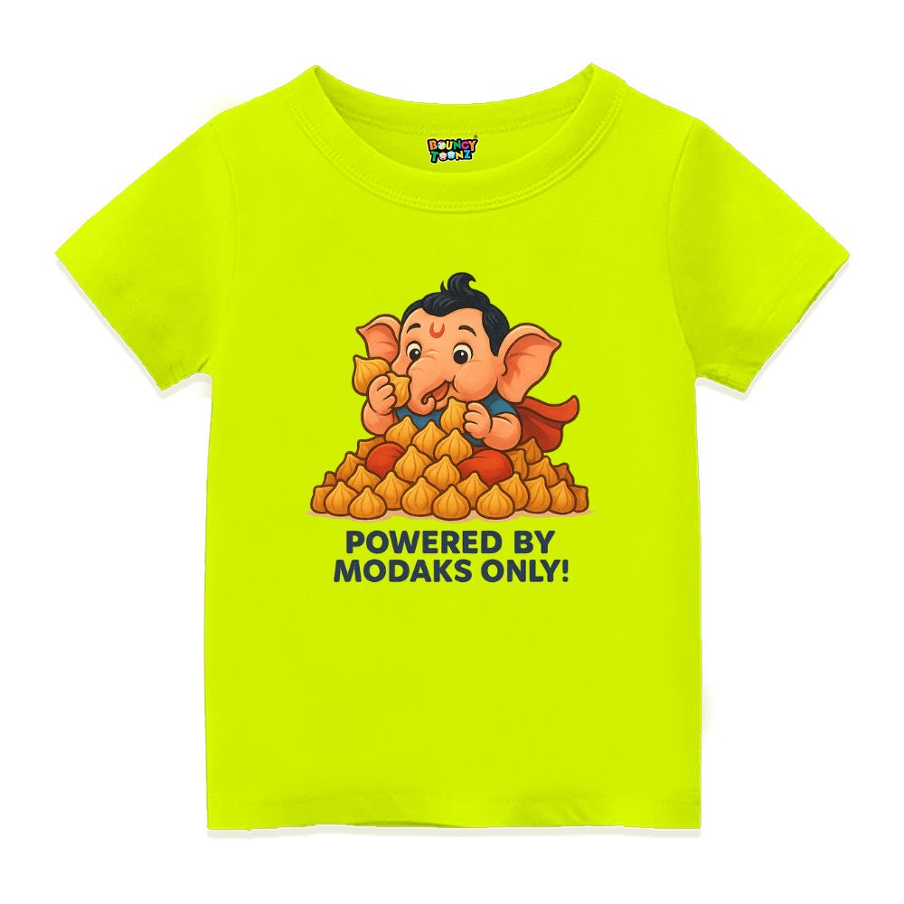 Neon Green t-shirt 'Break problems, not hearts' Kids Tshirt