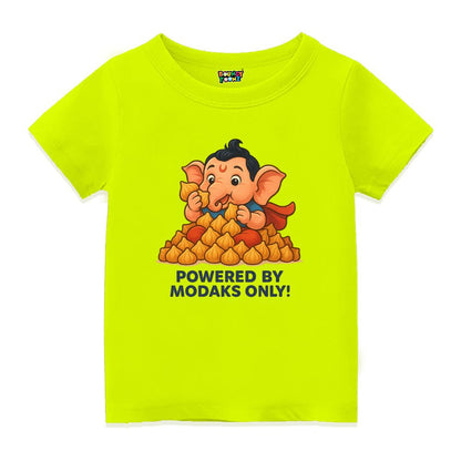 Neon Green t-shirt 'Break problems, not hearts' Kids Tshirt