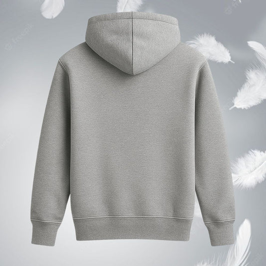 Plain Grey Hoodie back