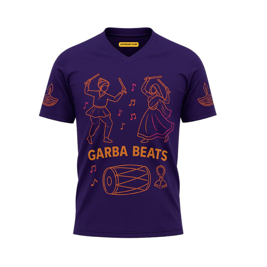 Purple Garba Beats Printed Jersey 