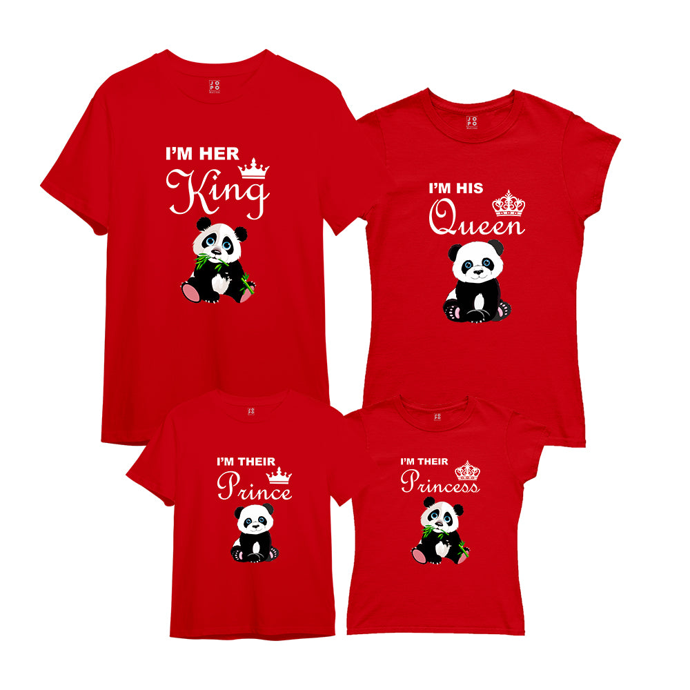 Panda Theme Matching Family Tshirts