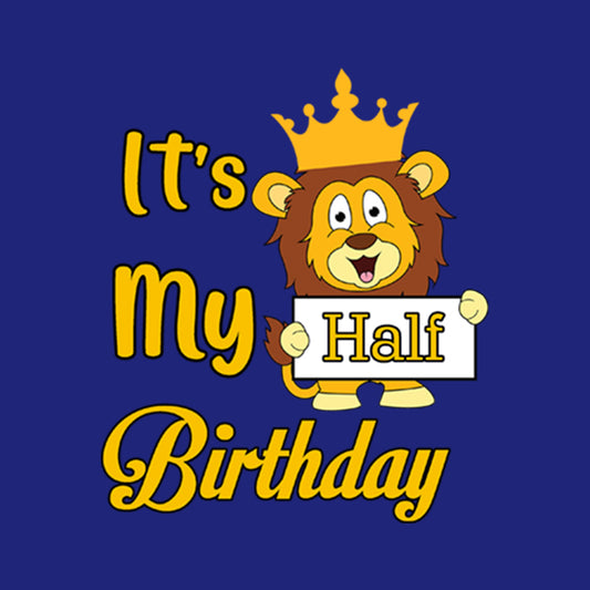Half Birthday Lion Tshirt/Onesie