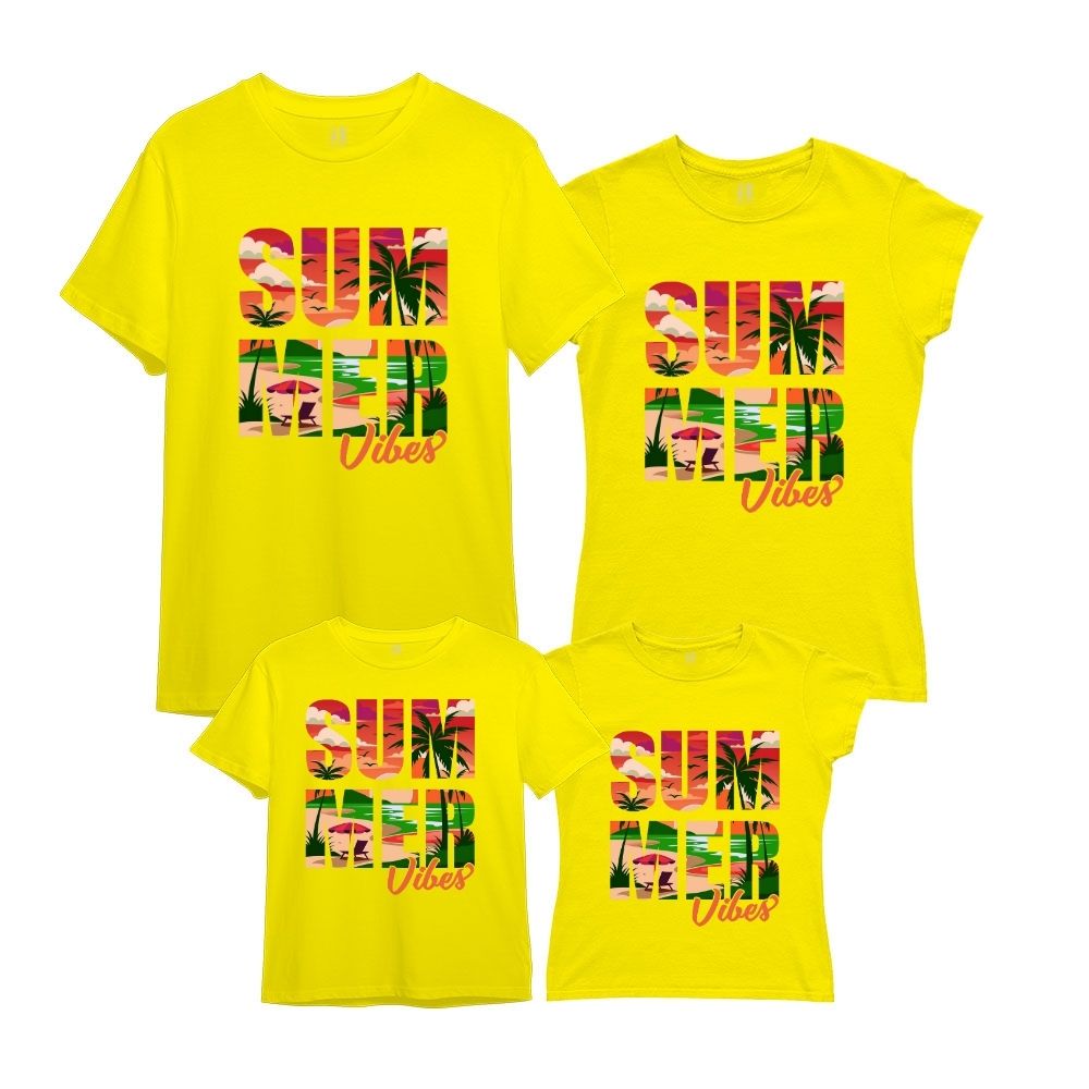 Summer Vibes Family Vaction Tshirts