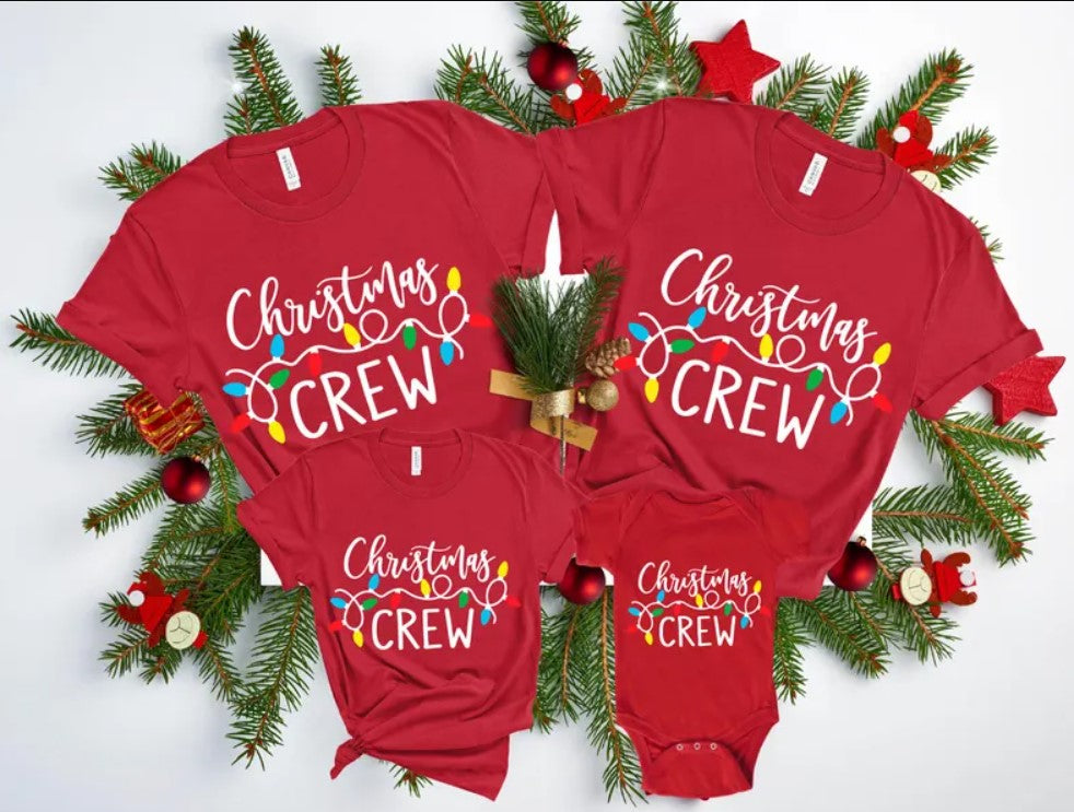 Christmas Crew Family Christmas Tshirts