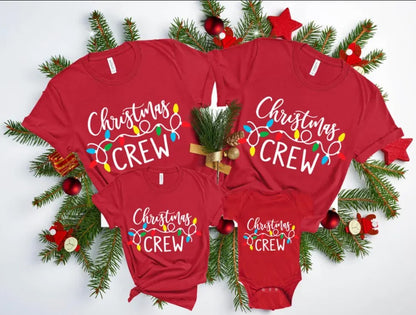 Christmas Crew Family Christmas Tshirts