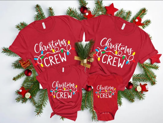 Christmas Crew Family Christmas Tshirts