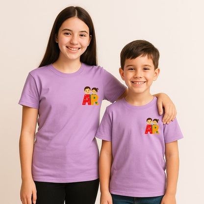 Personalized sibling tees with initials – perfect Rakhi gift 2025 for brothers and sisters to twin in custom style