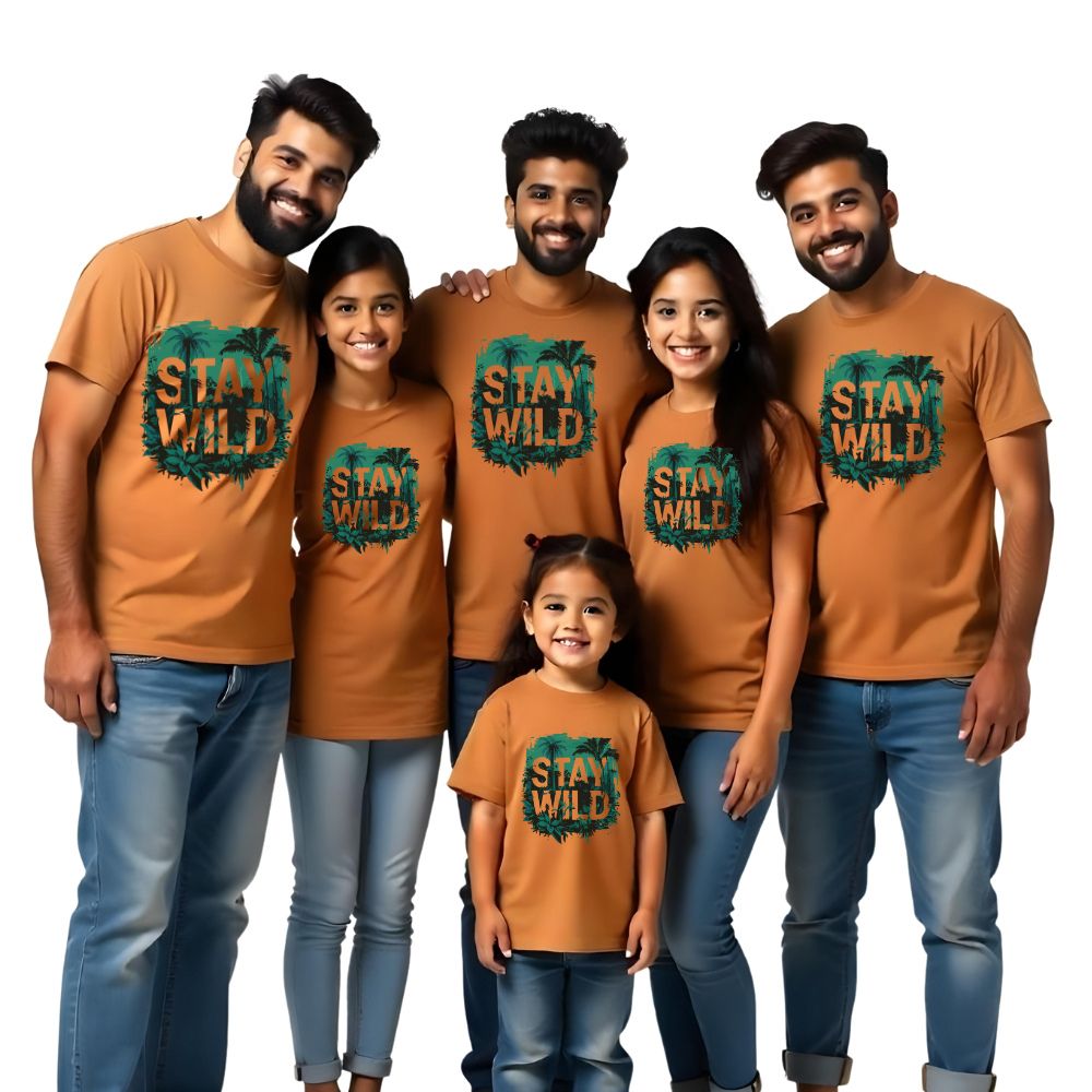 Stay Wild Matching Friends Family Tshirts