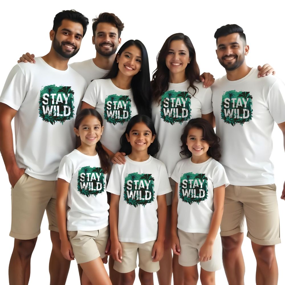 Stay Wild Matching Friends Family Tshirts