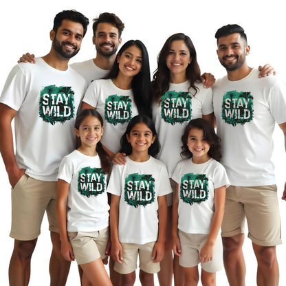 Stay Wild Matching Friends Family Tshirts