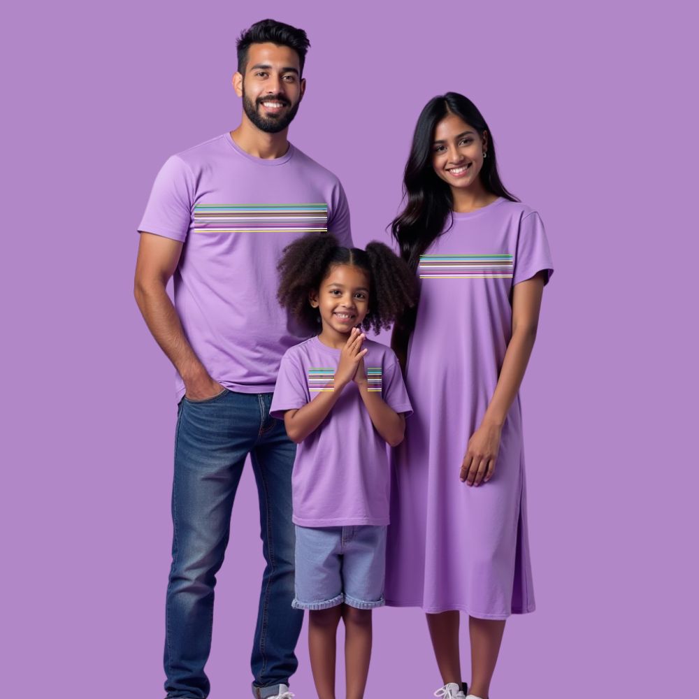 T shirt match - Family Tshirt Lavender 
