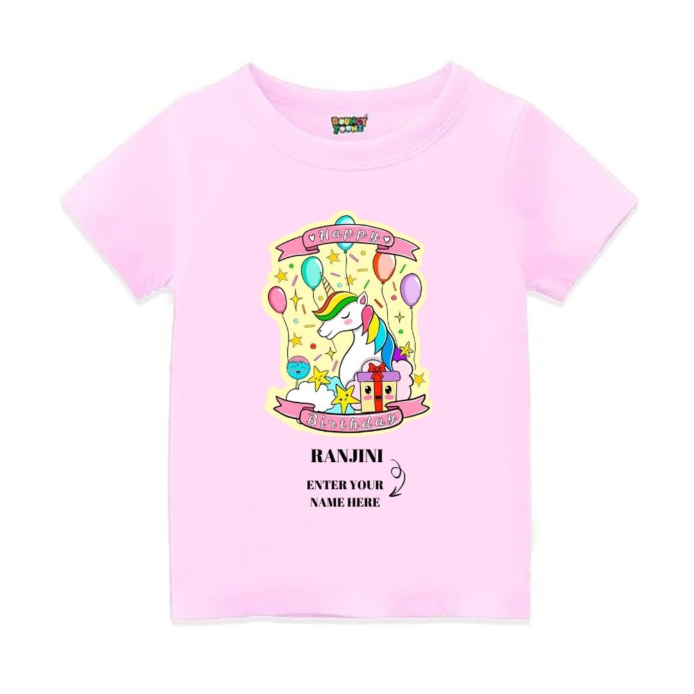 Unicorn Birthday Kids Tshirts