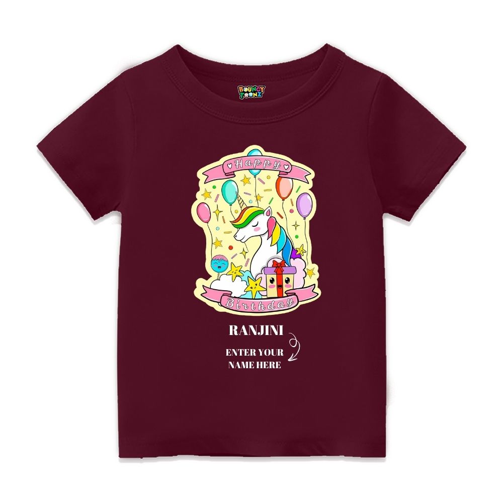 Unicorn Birthday Kids Tshirts
