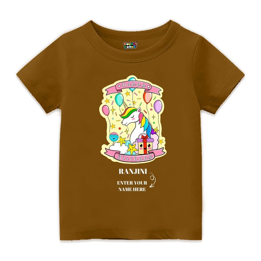 Unicorn Birthday Kids Tshirts