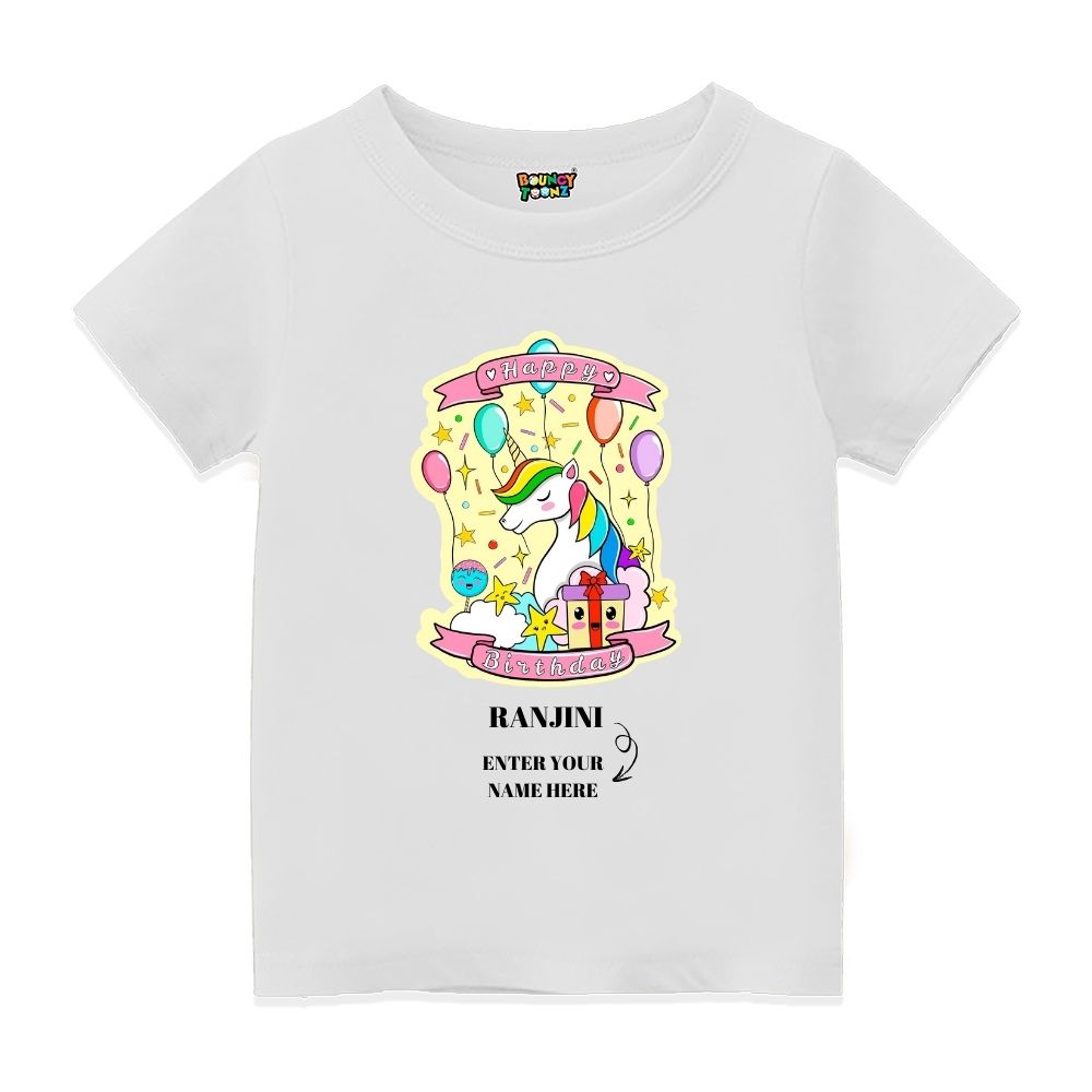 Unicorn Birthday Kids Tshirts