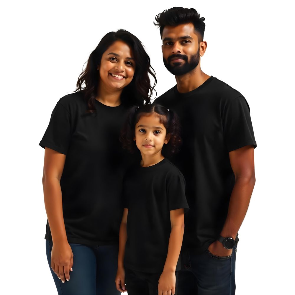 Personalised t shirt online India Black