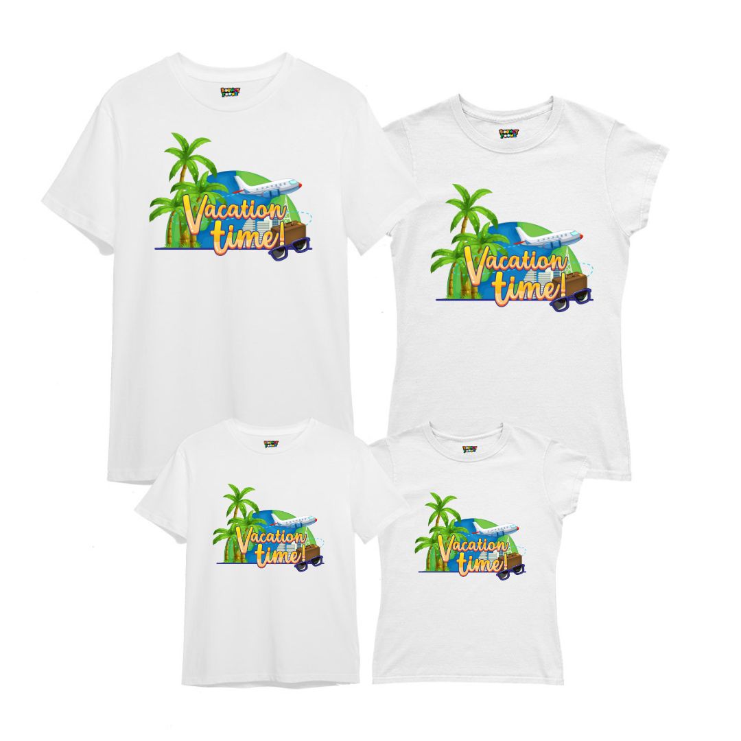 Tshirt for family of 4 White