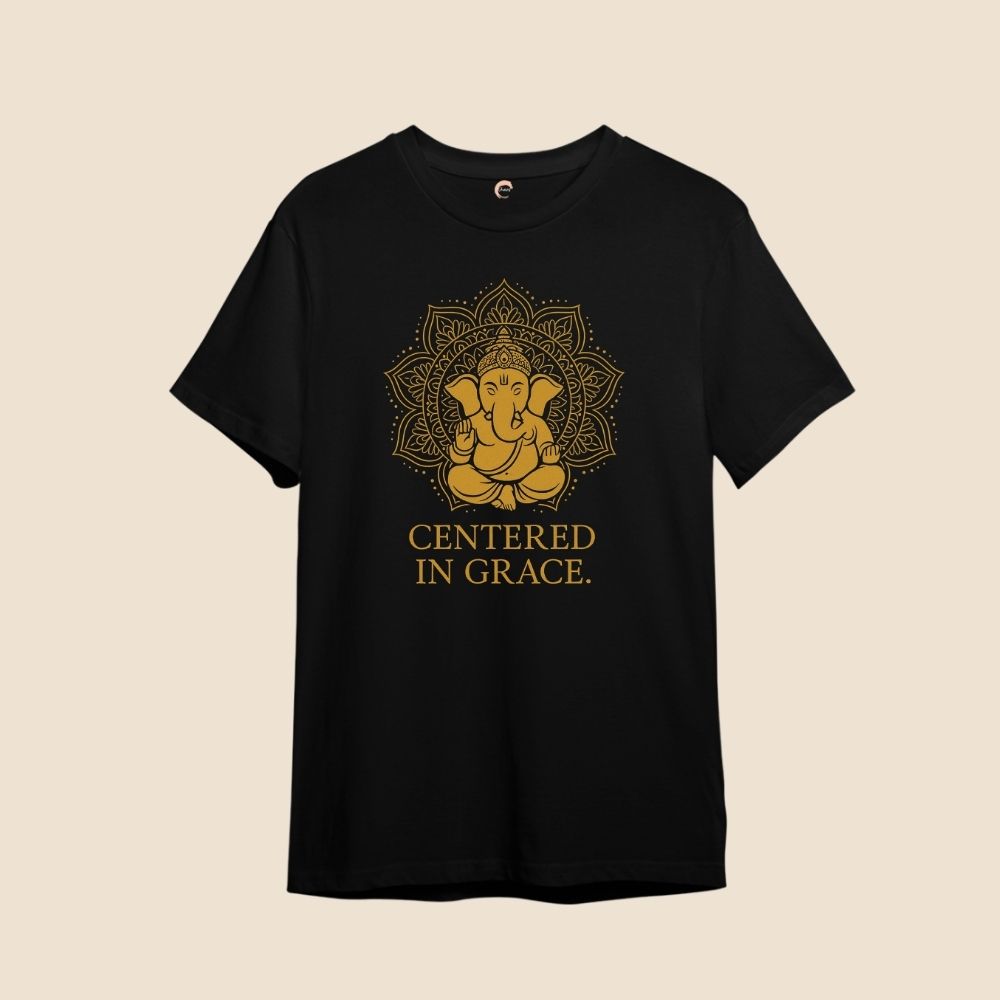 Black t-shirt for Ganesh Chathurthi Celebration