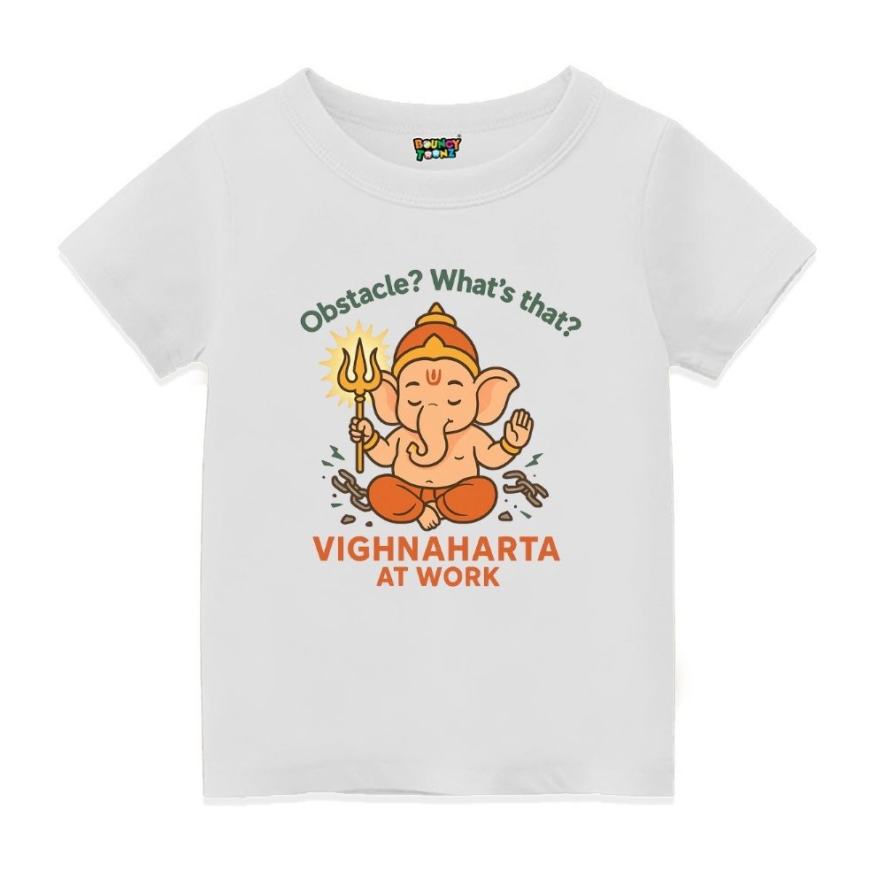 Vignahartha White t-shirt for Vinayagar Chathurthi