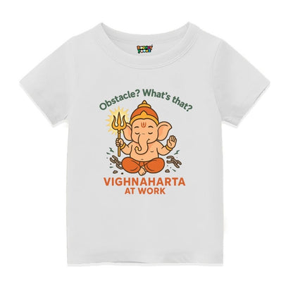 Vignahartha White t-shirt for Vinayagar Chathurthi