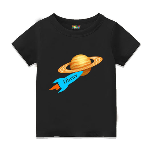 Name Personalised Space Theme Tshirt for Boys
