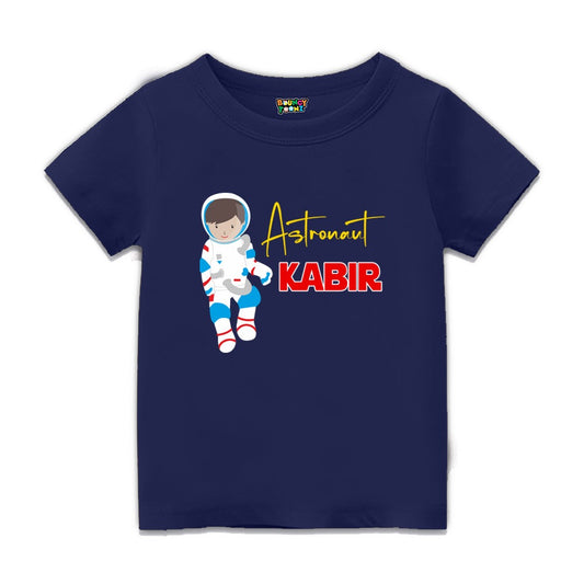 Personalised Astronaut Space Theme Tshirt for Kids