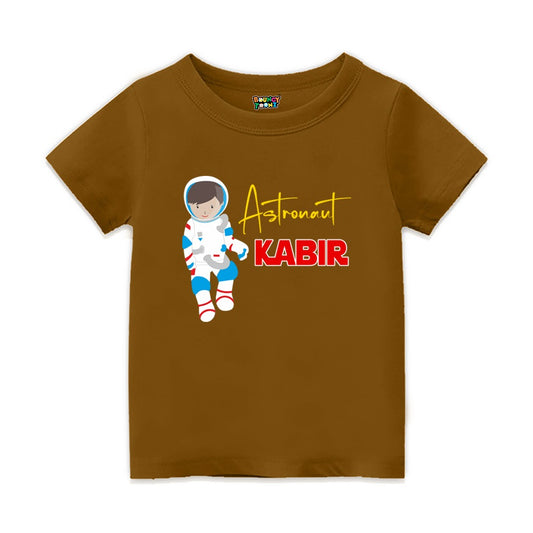 Personalised Astronaut Space Theme Tshirt for Kids