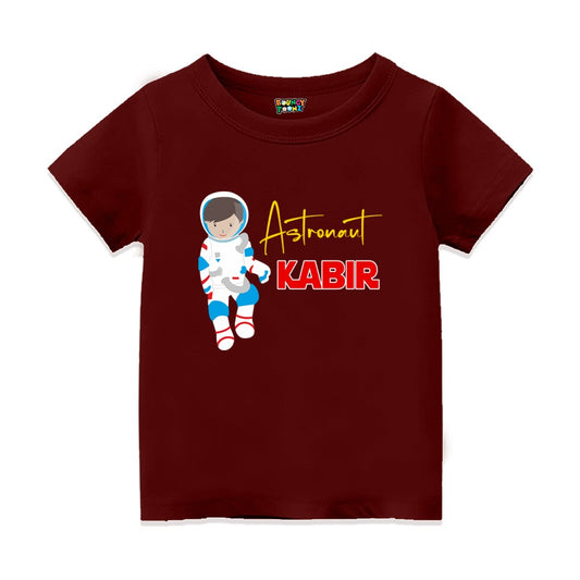 Personalised Astronaut Space Theme Tshirt for Kids
